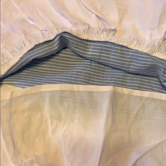 ❌DONATED❌Blue Stripe Off The Shoulders Oversized Flowy Ruffle Hem Dress - Picture 7 of 9